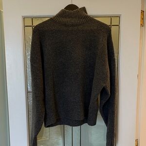 Cozy Charcoal Turtleneck Sweater